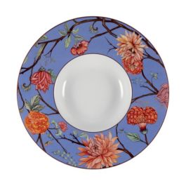 Le Coq KEPOS Pastabowl azzurro con fiori cm 27 - Confezione da 6 pezzi