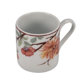 Le Coq KEPOS Tazza caffè con fiori cl 10 - Confezione da 6 pezzi