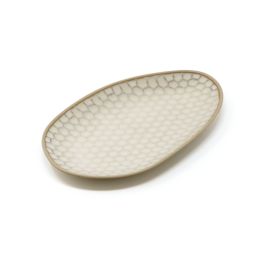 LE COQ Kypseli Vassoio Ovale beige 22,5x13 cm - Confezione 16 pezzi