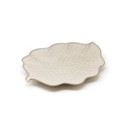 LE COQ Kypseli Vassoio Foglia beige 22x17 cm - Confezione 12 pezzi