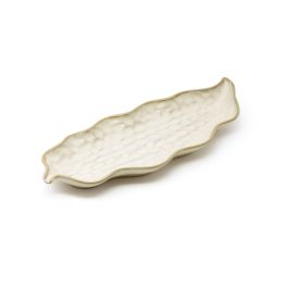LE COQ Kypseli Vassoio Foglia Stretto beige 28x11 cm - Confezione 16 pezzi