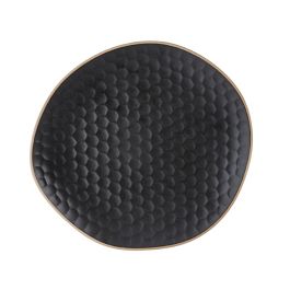 LE COQ Kypseli Piatto Segnaposto nero matt 31,5x29 cm - Confezione 6 pezzi