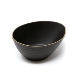LE COQ Kypseli Coppa Angolare nero matt 20,5x16 cm H. 9 cm - Confezione 8 pezzi