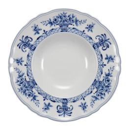 LE COQ NEOS ANTHIROS Pastabowl bianco e blu 26,5 cm - Confezione da 4 pezzi