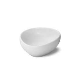 LE COQ Ninfa Coppetta Angolare bianco matt 11x10,5 cm H. 4 cm - Confezione 6 pezzi
