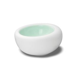 LE COQ Ninfa Coppa Gourmet acquamarina e bianco matt 17x15,5 cm H. 9 cm - Confezione 3 pezzi