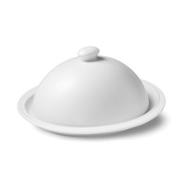 LE COQ Parthenon Piatto con Cupola bianco matt D. 16,5 cm H. 9 cm - Confezione 4 pezzi