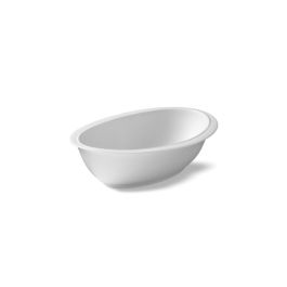 LE COQ Parthenon Coppa Ovale bianco matt 12x8,5 cm H. 3,5 cm - Confezione 18 pezzi