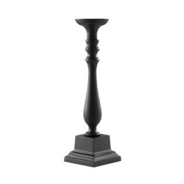 LE COQ Stylos Candelabro nero matt 12,5x12,5 cm H. 43,5 cm