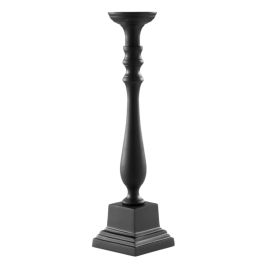 LE COQ Stylos Candelabro nero matt 12,5x12,5 cm H. 48,5 cm