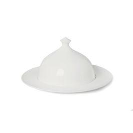 LE COQ Talia Piatto rotondo c/cupola avorio D. 33 cm H. 18 cm