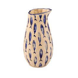 LE COQ THALASSIOS Caraffa bianca con decoro blu in rilievo cl 50 - Confezione da 6 pezzi