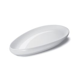 LE COQ Ninfa Vassoio Goccia bianco lucido 32,5x18 cm H. 3,5 cm - Confezione 3 pezzi