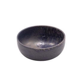 LE COQ Phobos Coppa rotonda alta grigia con puntini reattivi blu 18 cm - Confezione 6 pezzi