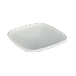 EFAY Taiji Piatto fondo quadrato bianco in melamina cm 19,8x19,8x5,2