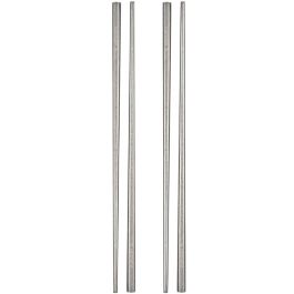 Tognana Tex Mex 2 set Bacchette Chopsticks acciaio inox 18/10 - Confezione da 4 pezzi