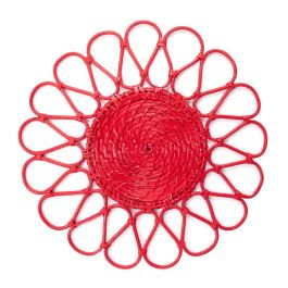 LE COQ TERSICORE Segnaposto con design fiore rosso cm 40 - Confezione 24 pezzi