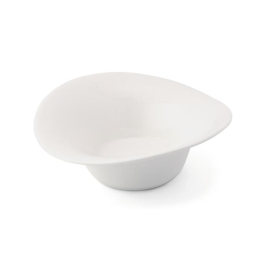 LE COQ Febe Coppa petalo rotonda color avorio D. 18 cm H. 6 cm - Confezione 4 pezzi