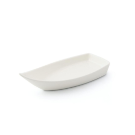 LE COQ Dyonisio Barchetta Finger Food color avorio 12,5x5,5 cm H. 4 cm - Confezione 12 pezzi