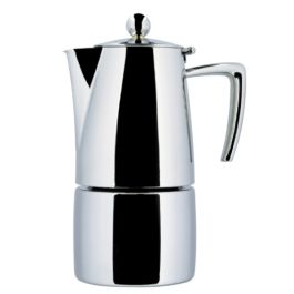 ILSA Slancio Caffettiera Espresso induzione lucida acciaio inox 18/10 tazze 6