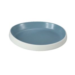 EFAY Taiji Piatto goccia azzurro in melamina cm 17,9x16,3x3
