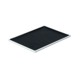 EFAY Taiji Vassoio rettangolare nero in melamina cm 20,3x14,6x1,3