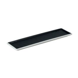 EFAY Taiji Vassoio rettangolare stretto nero in melamina cm 30,5x8,6x1,8