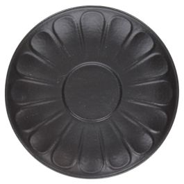 TOGNANA Vulcania Piatto per Tazza Macchiato Black Porcellana Nero - Confezione da 6 pezzi