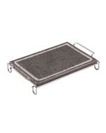 ILSA Piastra lavica Invito con stand in acciaio inox cm 20x30