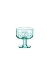 Bormioli Rocco Coppa Dessert 28 cl Graphica Green - Confezione da 6 pezzi