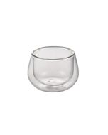 Ilsa Set 2 bicchieri bombati da finger food in vetro borosilicato a doppia parete cl 12
