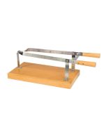 ILSA Morsa Prosciutto Cm 25X45 H.18 Inox Con Base Legno