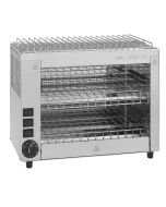 Milantoast Tostiera profesionale doppia in Acciaio Inox a 6 posti con elementi in quarzo
