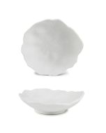 Frescura Finger Piattino Fondo cm 13 Magnesio Matt bianco in porcellana - Confezione da 6 pezzi