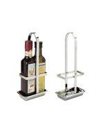 ILSA Stand Olio-Aceto Per Bottiglie Quadre Cl 25 Inox