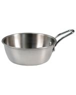 Medri Tegame Tondo 1 Manico Servire 12.5 cm Argento