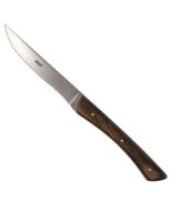 Abert Texas Coltello Carne con lama seghettata e manico in legno - Confezione da 6 pezzi