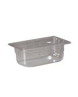 Inox Macel Vasca in Policarbonato trasparente GN 1/4 cm 26,5x16,2 diverse altezze