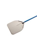 GIMETAL Pala Rettangolare forata azzurra alluminio cm 36x36 A-37RF