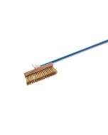 GIMETAL Spazzola Rettangolare Orientabile con setole in ottone da cm 20x6.6 AC-SP