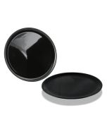 PIATTO PIANO CM 20 POKE GLAZE NERO - confezione da 6 pezzi