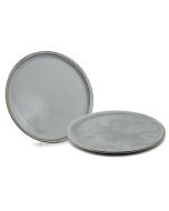 PIATTO PIANO CM 26 POKE GREY PUNTINATO - confezione da 6 pezzi