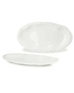 PIATTO IN PORCELLANA CM 30X16 MODELLO PIETRA MARINA 510323 - confezione da 3 pezzi