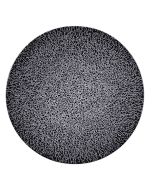 SELTMANN PIATTO PIANO LIFE MOLECULE NERO CM. 28 IN PORCELLANA