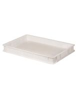 Cassetta porta impasto pizza 60x40x7 cm bianca