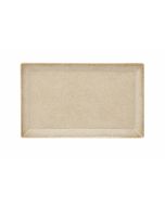SATURNIA Piatto Reattangolare Kimi cm 26x15 Sand - Confezione da 10 pezzi