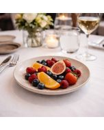 SATURNIA Piatto Frutta Siviglia cm 21 Sand - Confezione da 12 pezzi