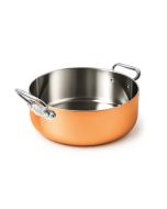 Agnelli Casseruola 1907 Copper4 bassa in rame diametro cm 24 – 2 maniglie