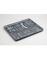 EFAY GN Baker Writing Vassoio GN 1/2 nero in melamina con piedini cm 32