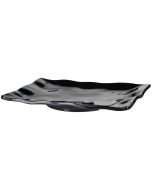 EFAY Piatto rettangolare ondulato Nero "Kang" Melamina 100% cm 44x34